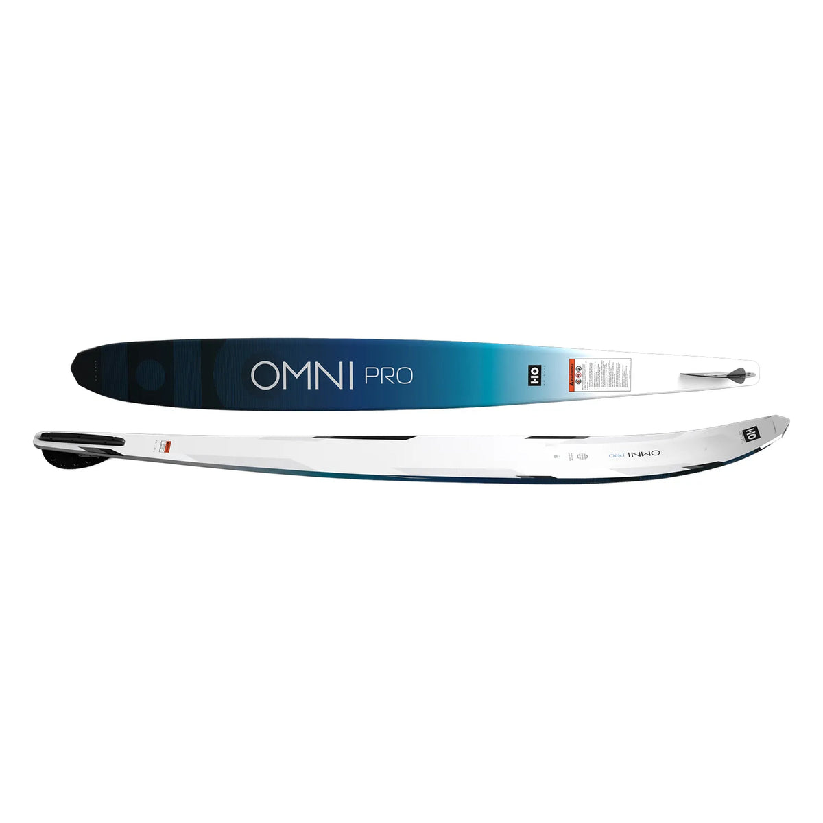 2027 HO Omni Pro Slalom Ski — side profile showing the rocker line and fin
