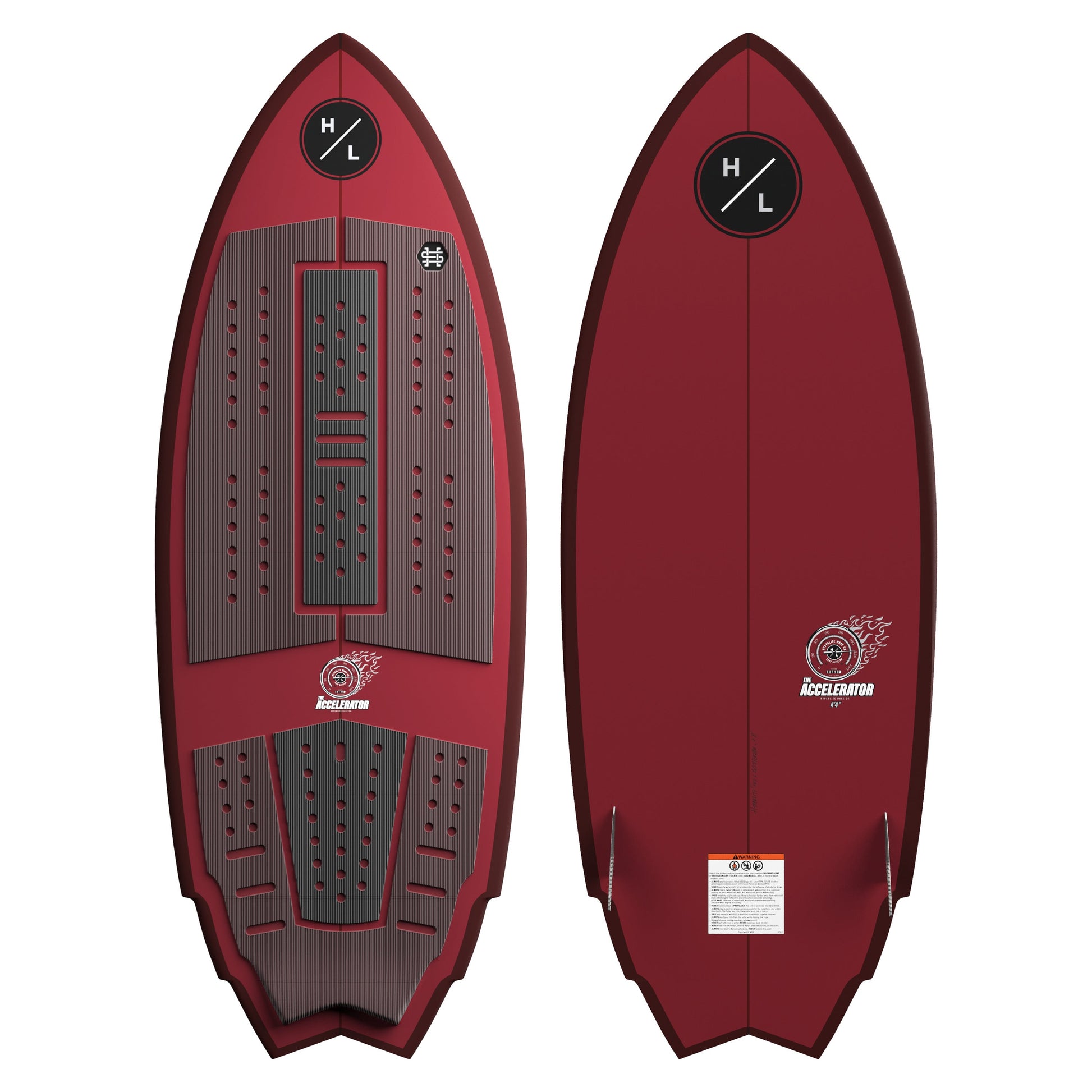 2027 Hyperlite Accelerator Wakesurfer — topsheet and base