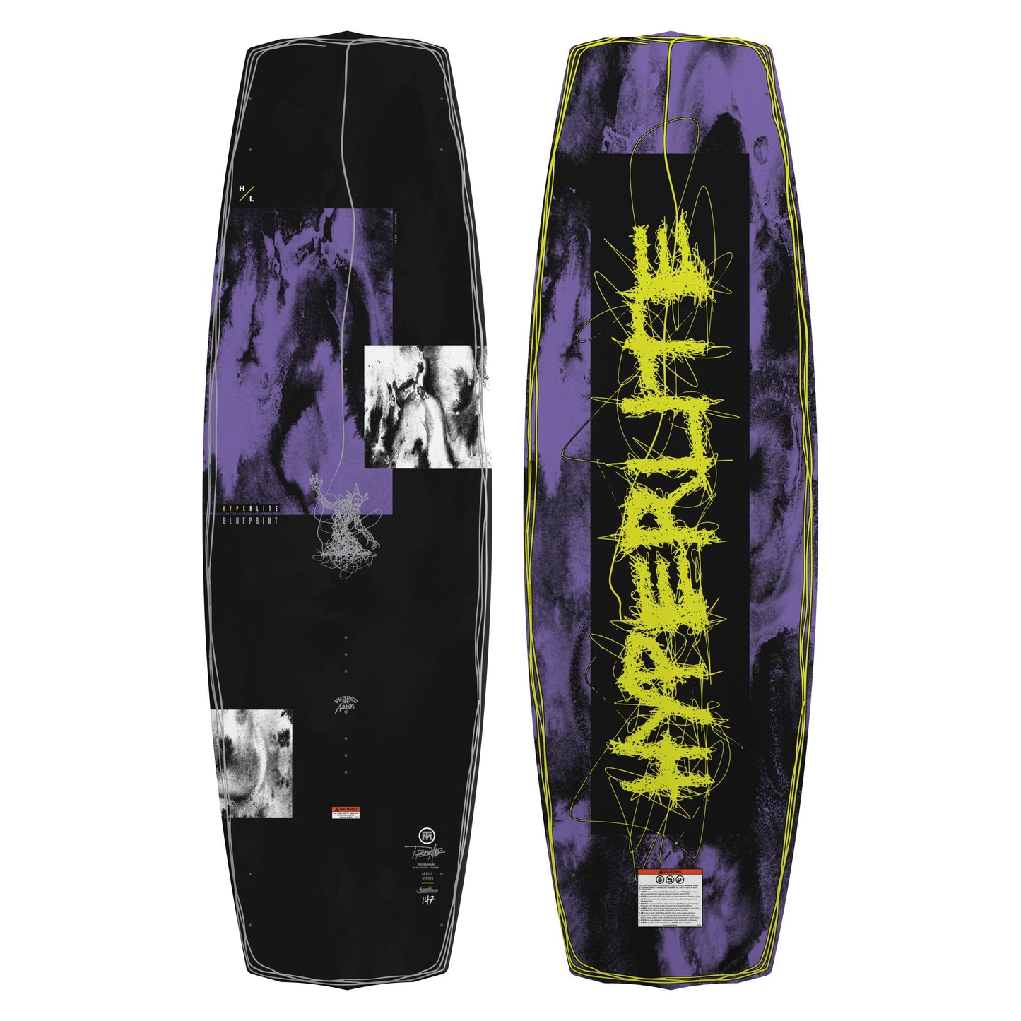 2027 Hyperlite Blueprint Wakeboard — topsheet and base