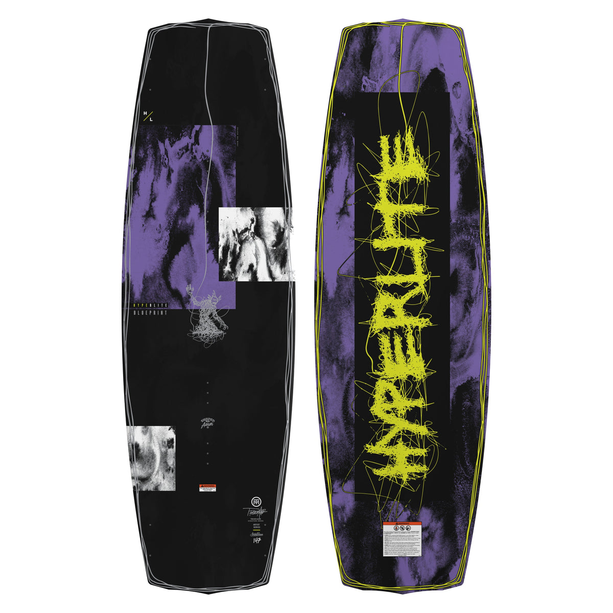 2027 Hyperlite Blueprint Wakeboard — topsheet and base