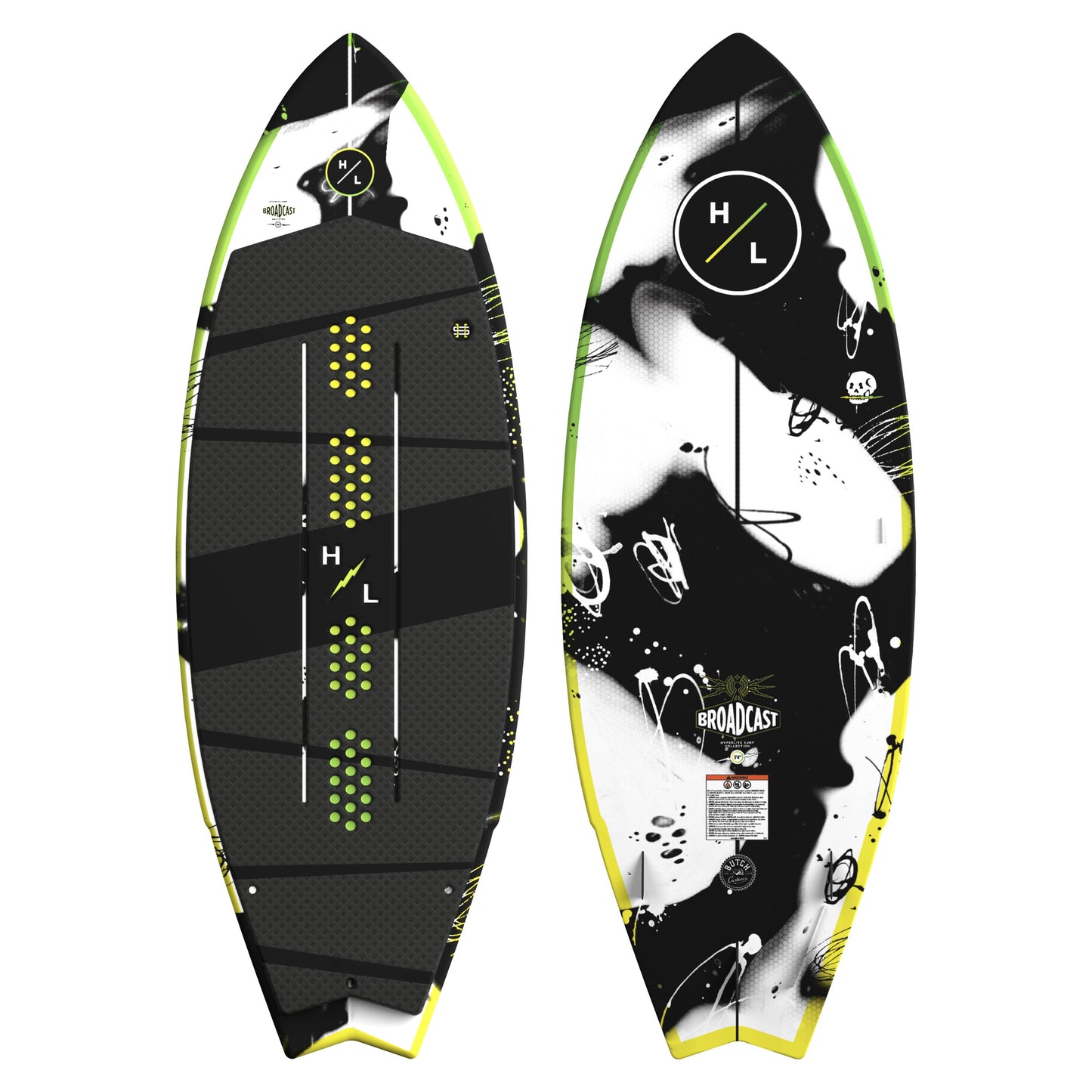 2027 Hyperlite Broadcast Wakesurfer — topsheet and base