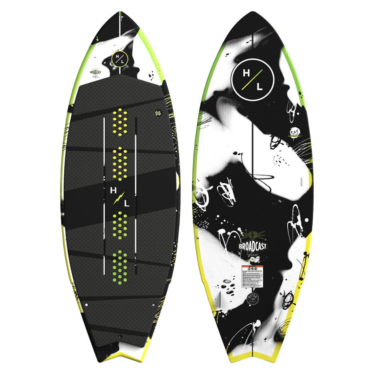 2027 Hyperlite Broadcast Wakesurfer — topsheet and base