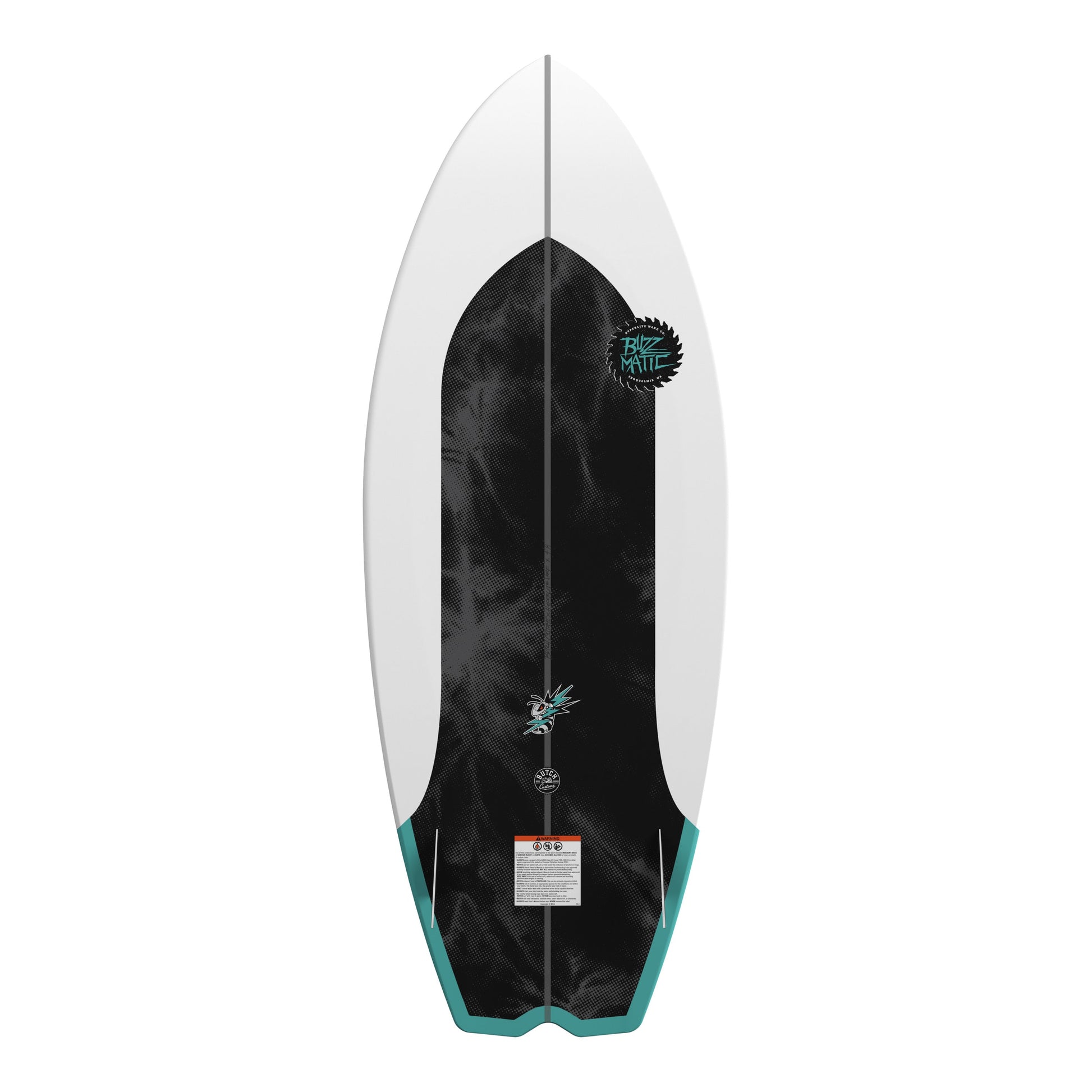 2027 Hyperlite Buzzmatic Wakesurfer — base and fin setup