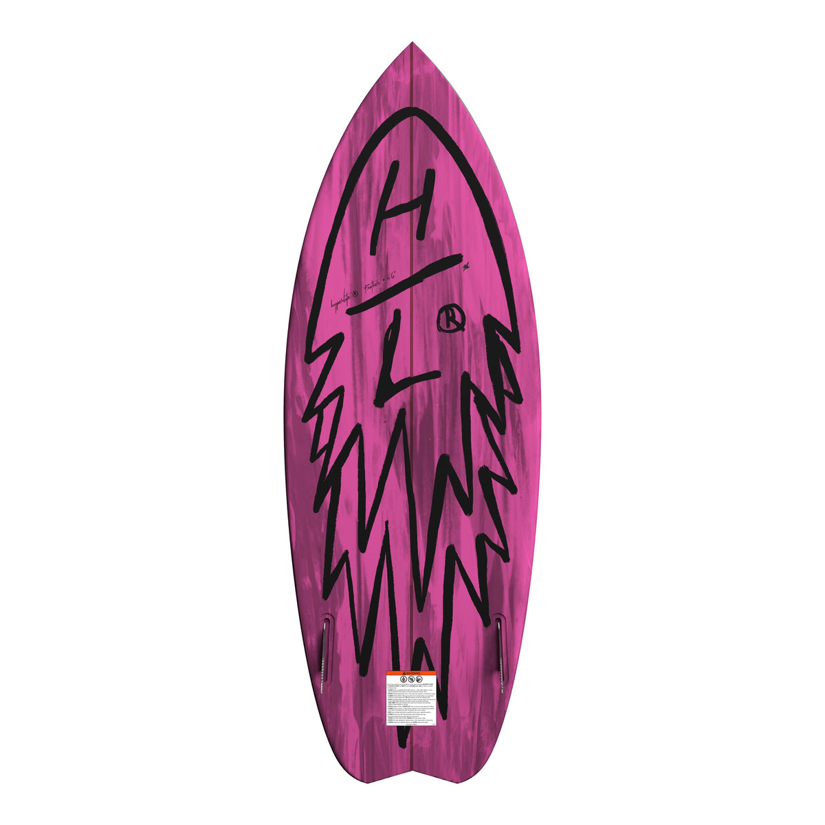 2027 Hyperlite Frother 2.0 Wakesurfer — base and fin setup
