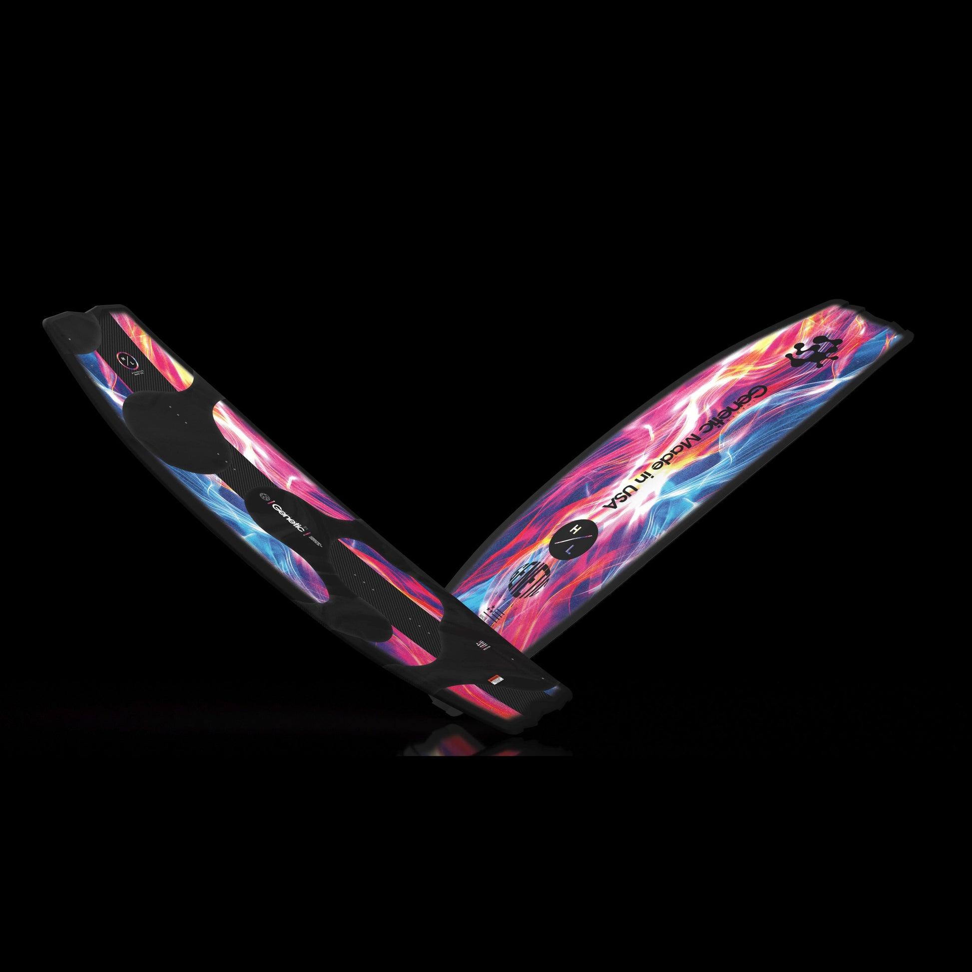 2027 Hyperlite Genetic Loaded Wakeboard — angled topsheet and base detail