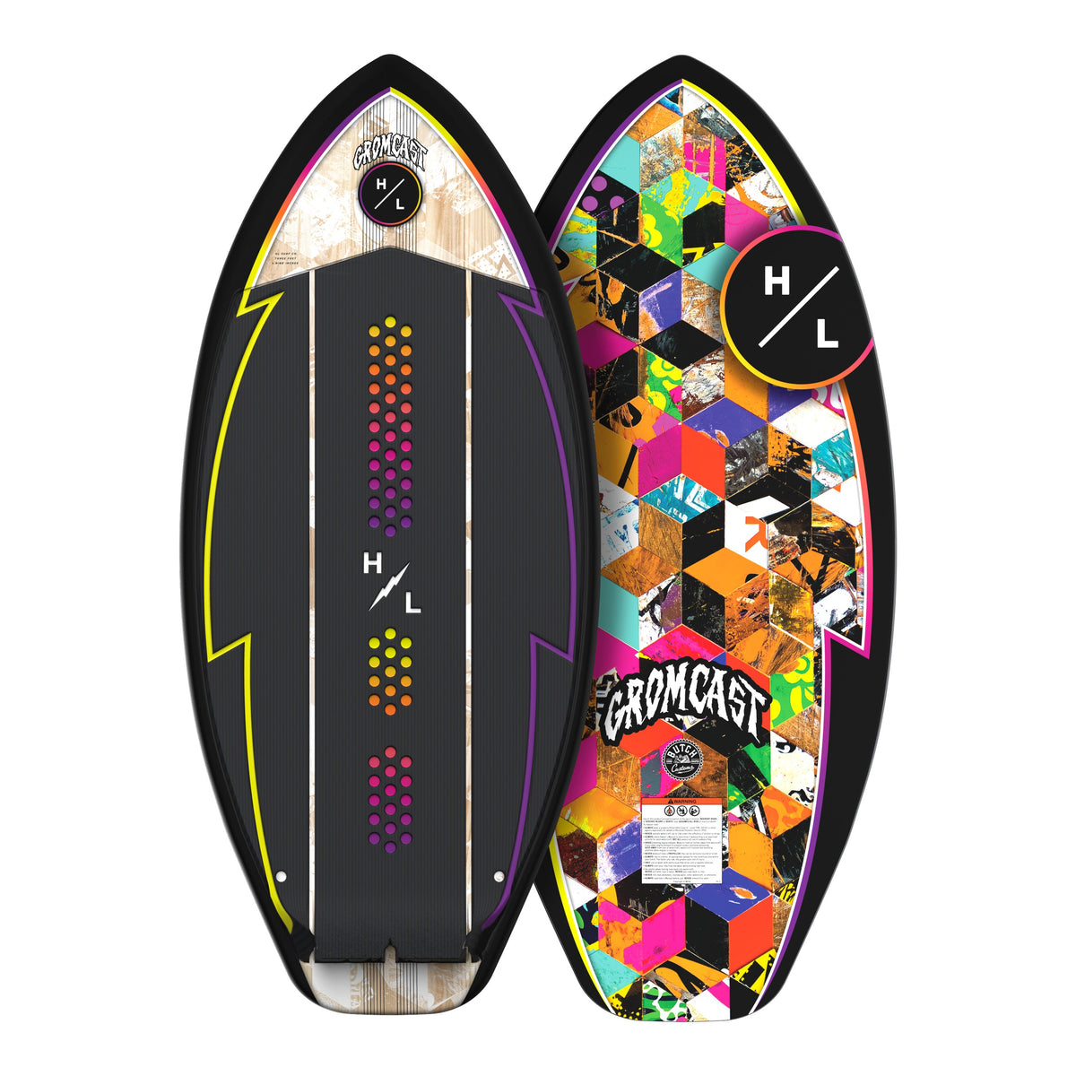 2027 Hyperlite Gromcast Wakesurfer — topsheet and base