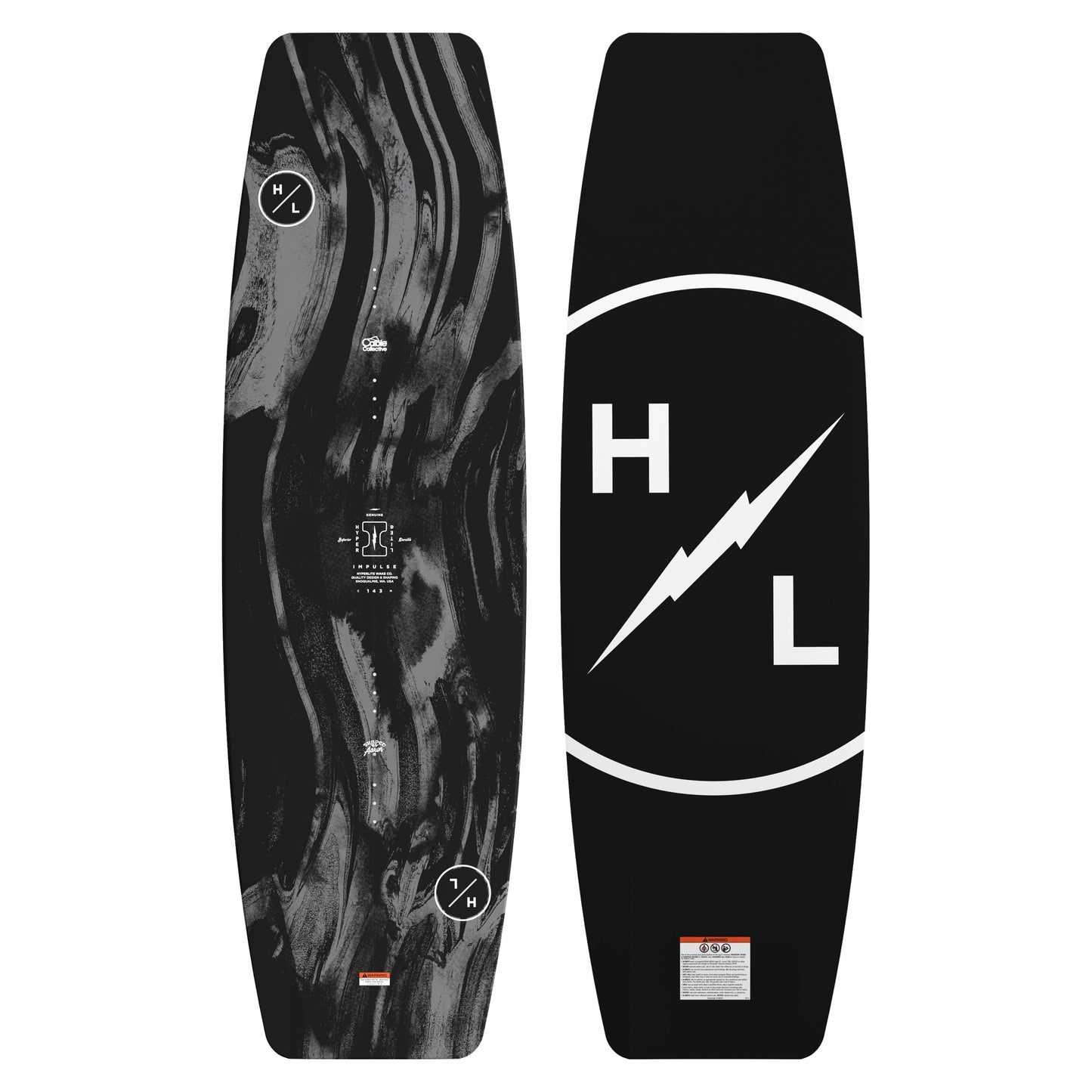 2027 Hyperlite Impulse Wakeboard — topsheet and base