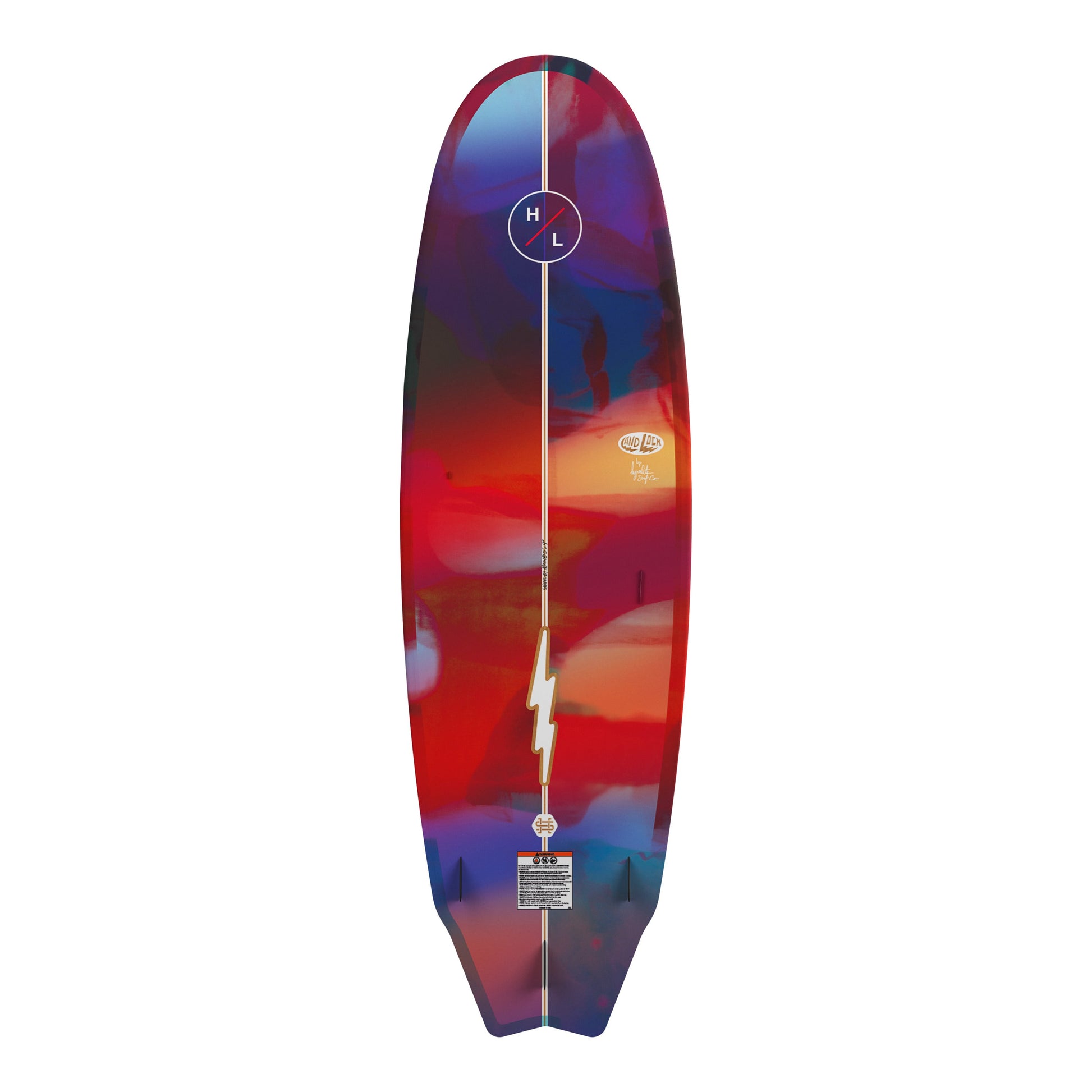 2027 Hyperlite Landlock Wakesurfer — base and fin setup