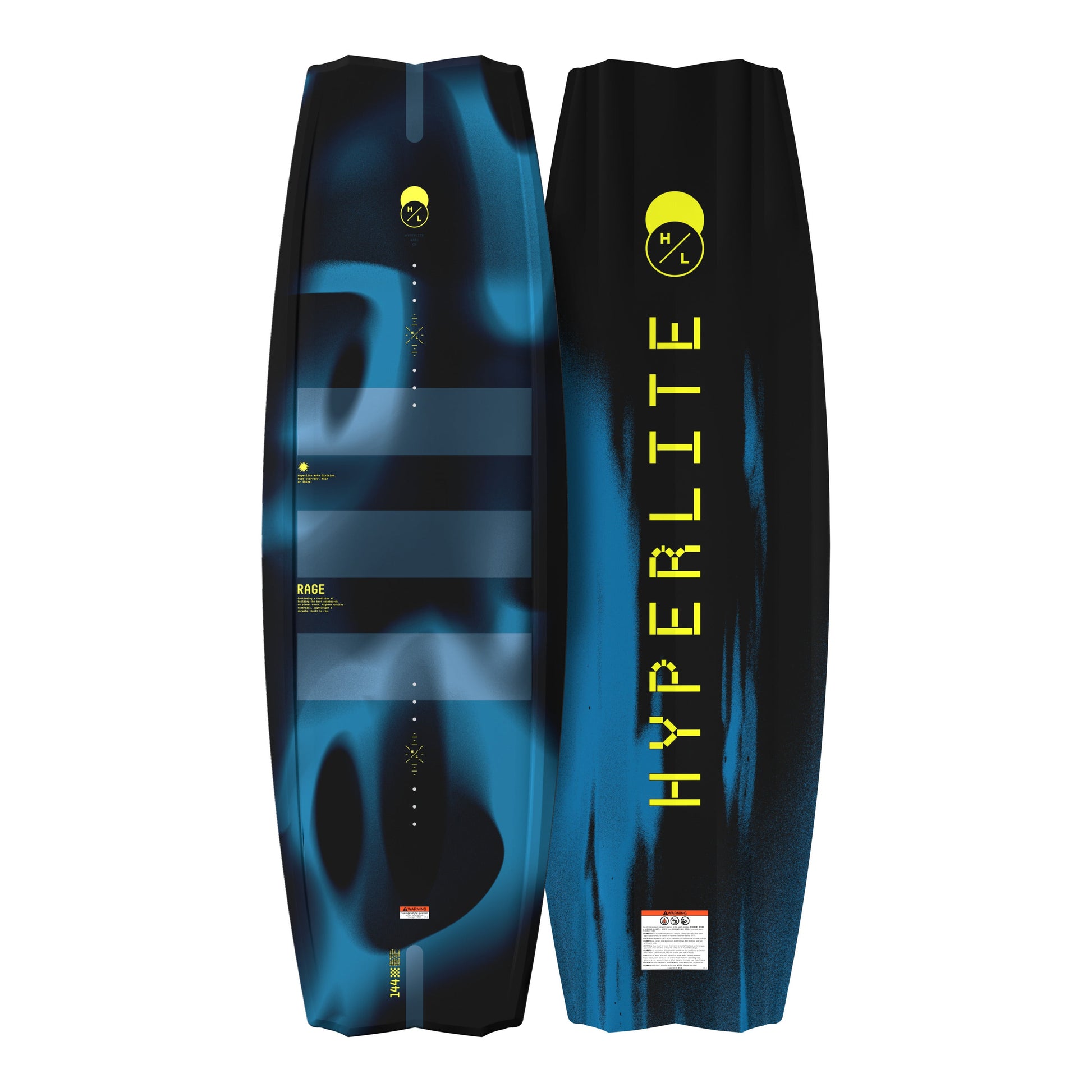 2027 Hyperlite Rage Wakeboard — topsheet and base