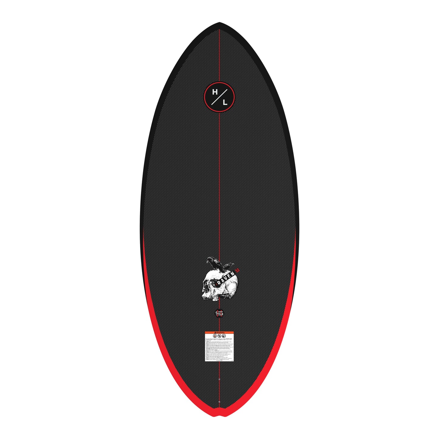 2027 Hyperlite Raven Wakesurfer — base and fin setup