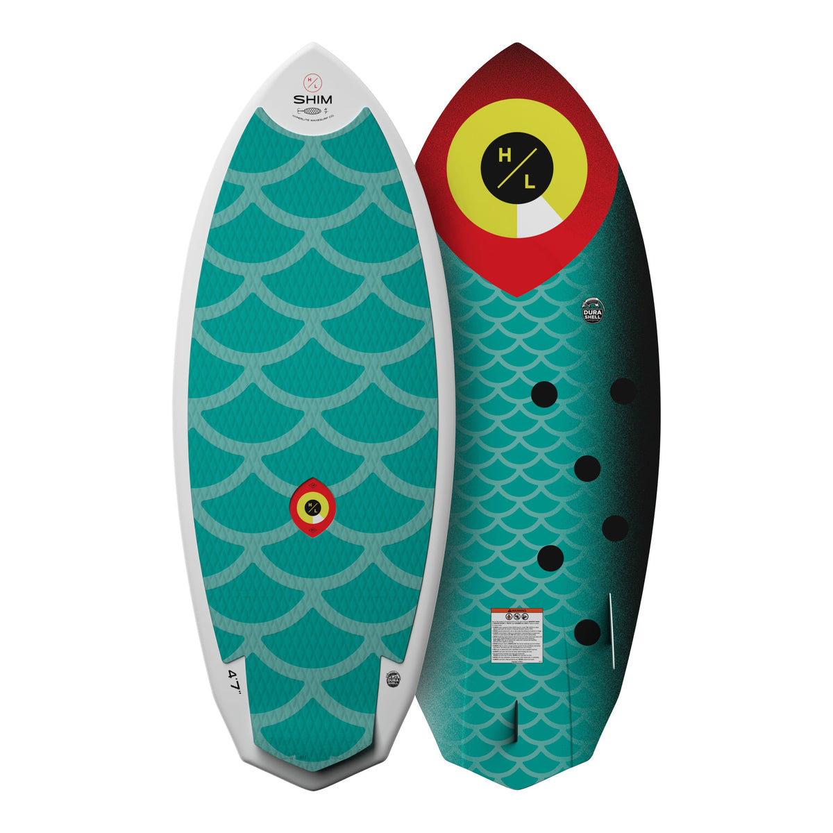 2027 Hyperlite Shim Wakesurfer — topsheet and base