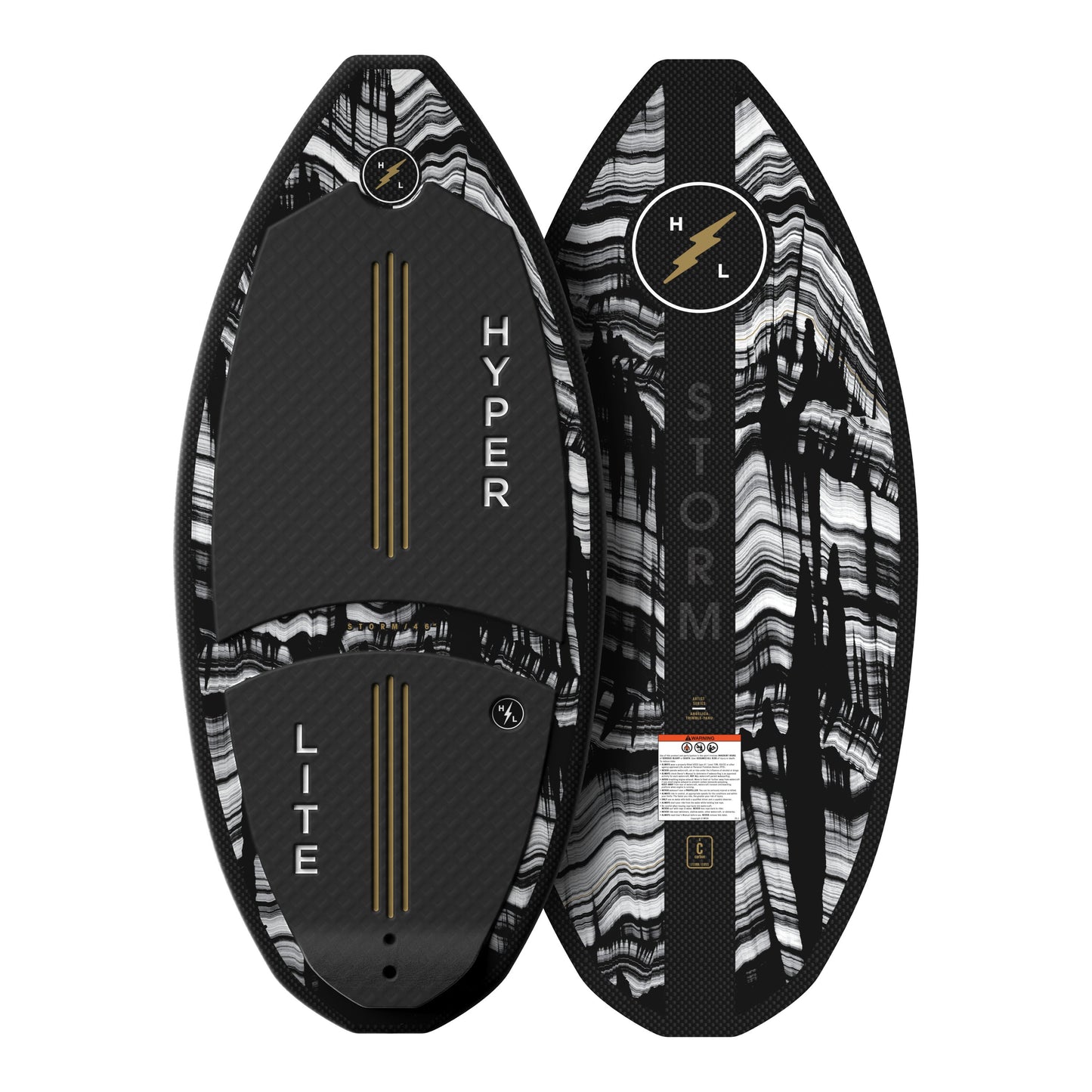 2027 Hyperlite Storm Wakesurfer — topsheet and base
