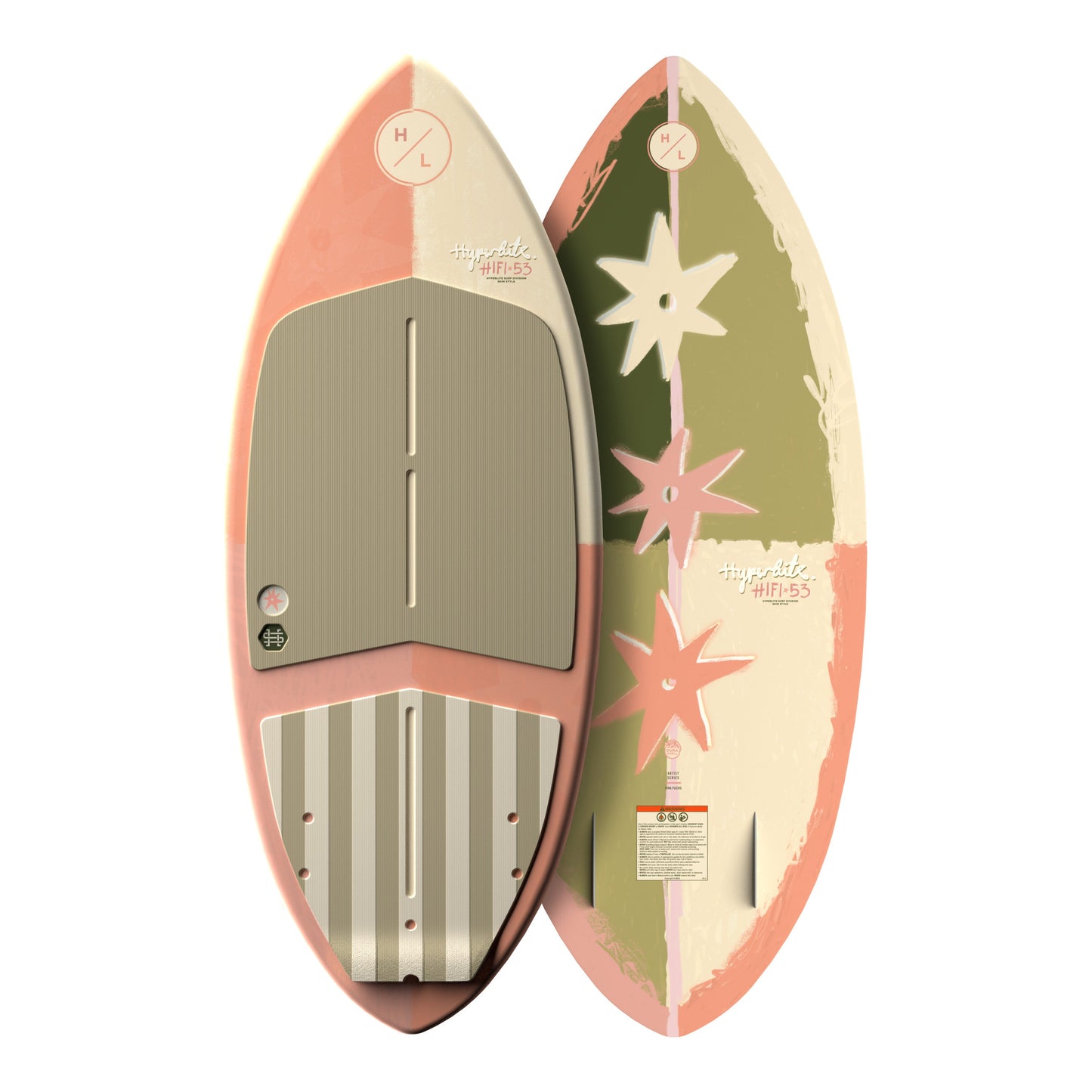2027 Hyperlite Women's Hi-Fi Wakesurfer — topsheet and base