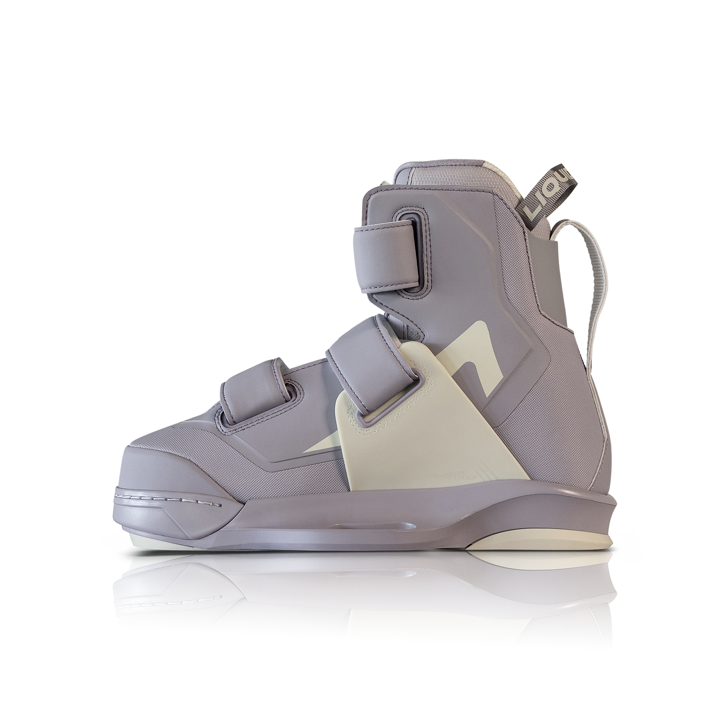 2027 Liquid Force Womens Hook 6X Wakeboard Binding Lavender — angled view showing the Super Strap closure