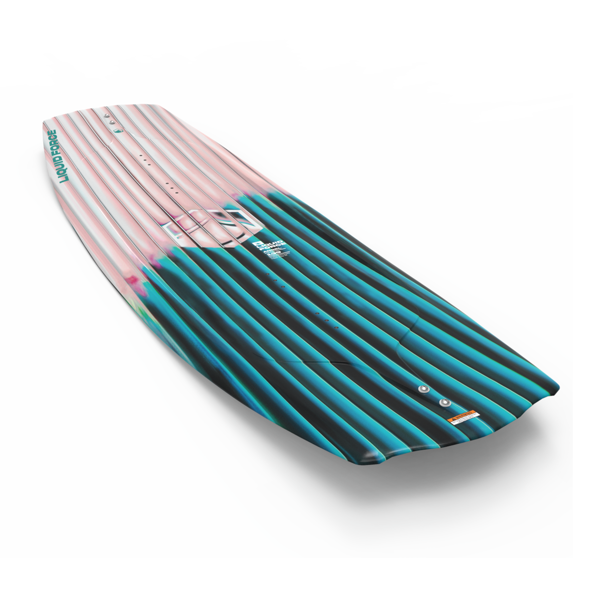 2027 Liquid Force Angel Wakeboard — angled topsheet showing rounded mid-section edges