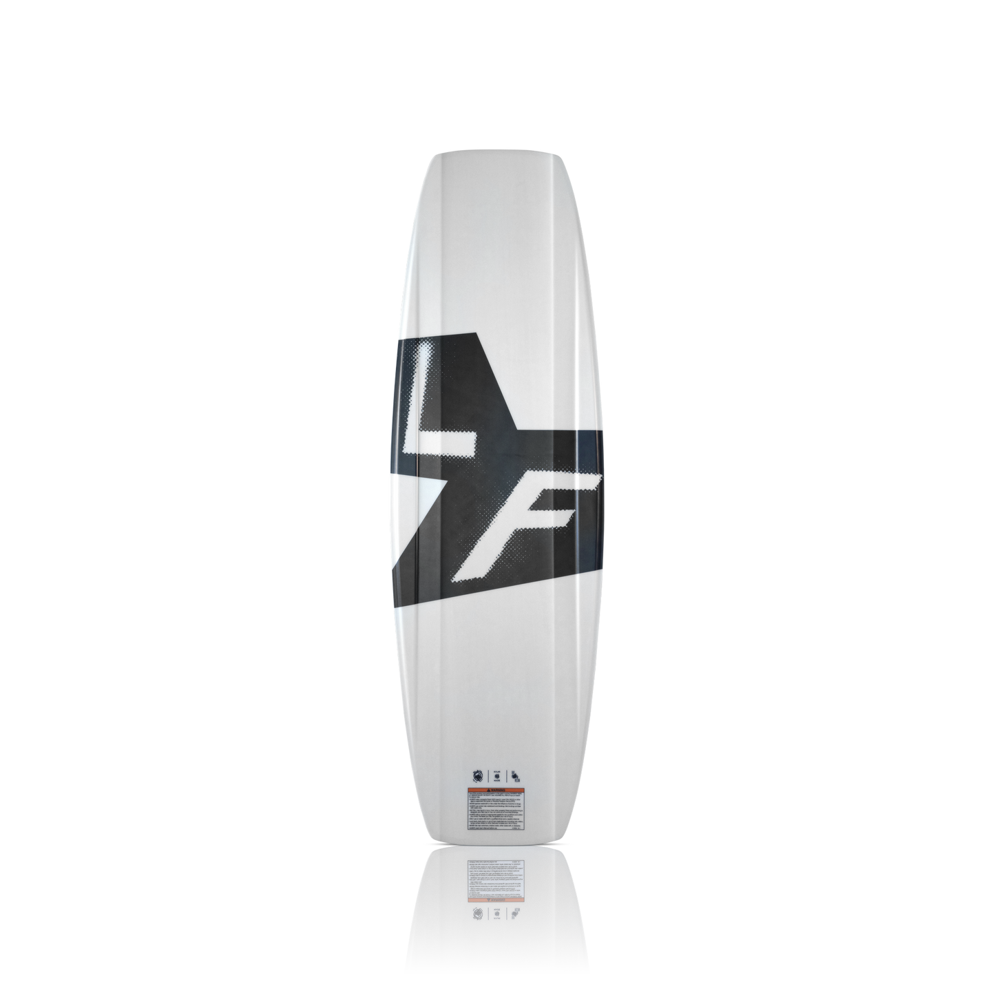 2027 Liquid Force Apex Wakeboard - base showing variable radius single concave and finless design
