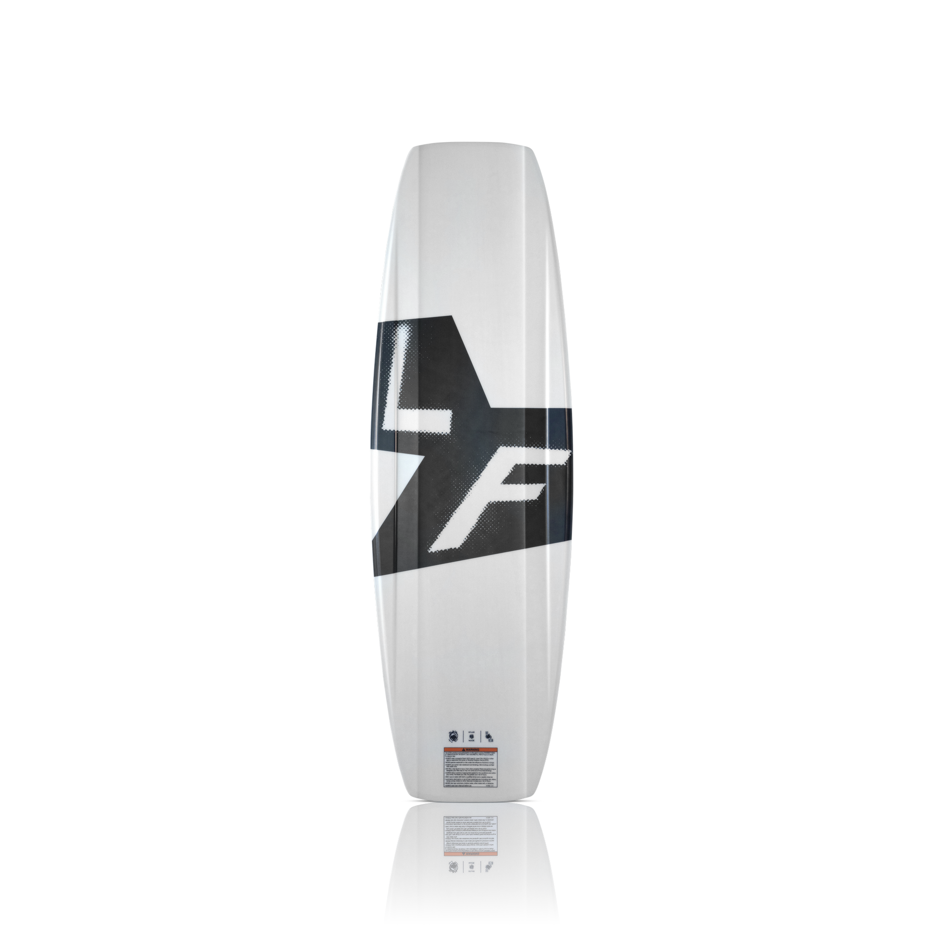 2027 Liquid Force Apex Wakeboard - base showing variable radius single concave and finless design