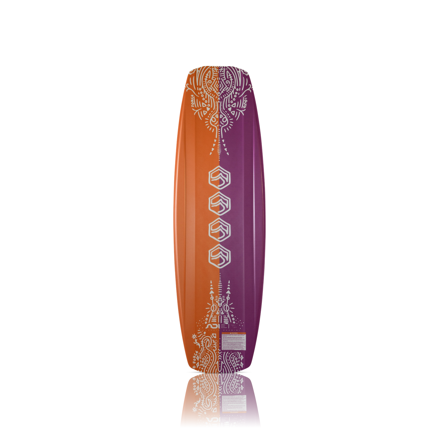 2027 Liquid Force Holiday Wakeboard - base showing finless park design and sintered grind base