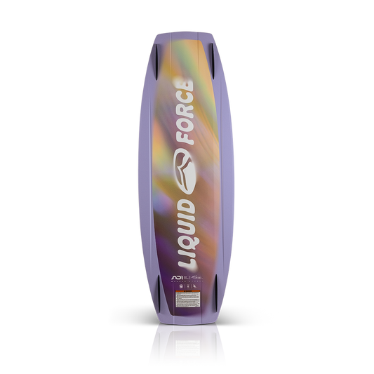 2027 Liquid Force Muse Wakeboard — base showing the subtle D-I-S-C hull