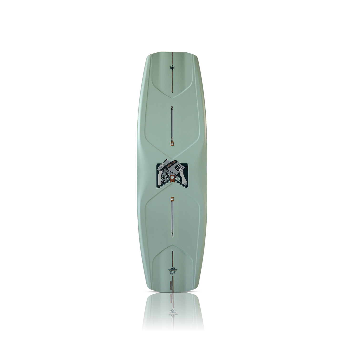 2027 Liquid Force Peak Wakeboard - topsheet with Space Frame deck contouring