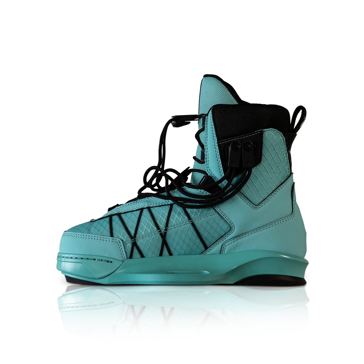 2027 Liquid Force Tao 6X Wakeboard Binding Mint — angled view showing upper cuff flex zone