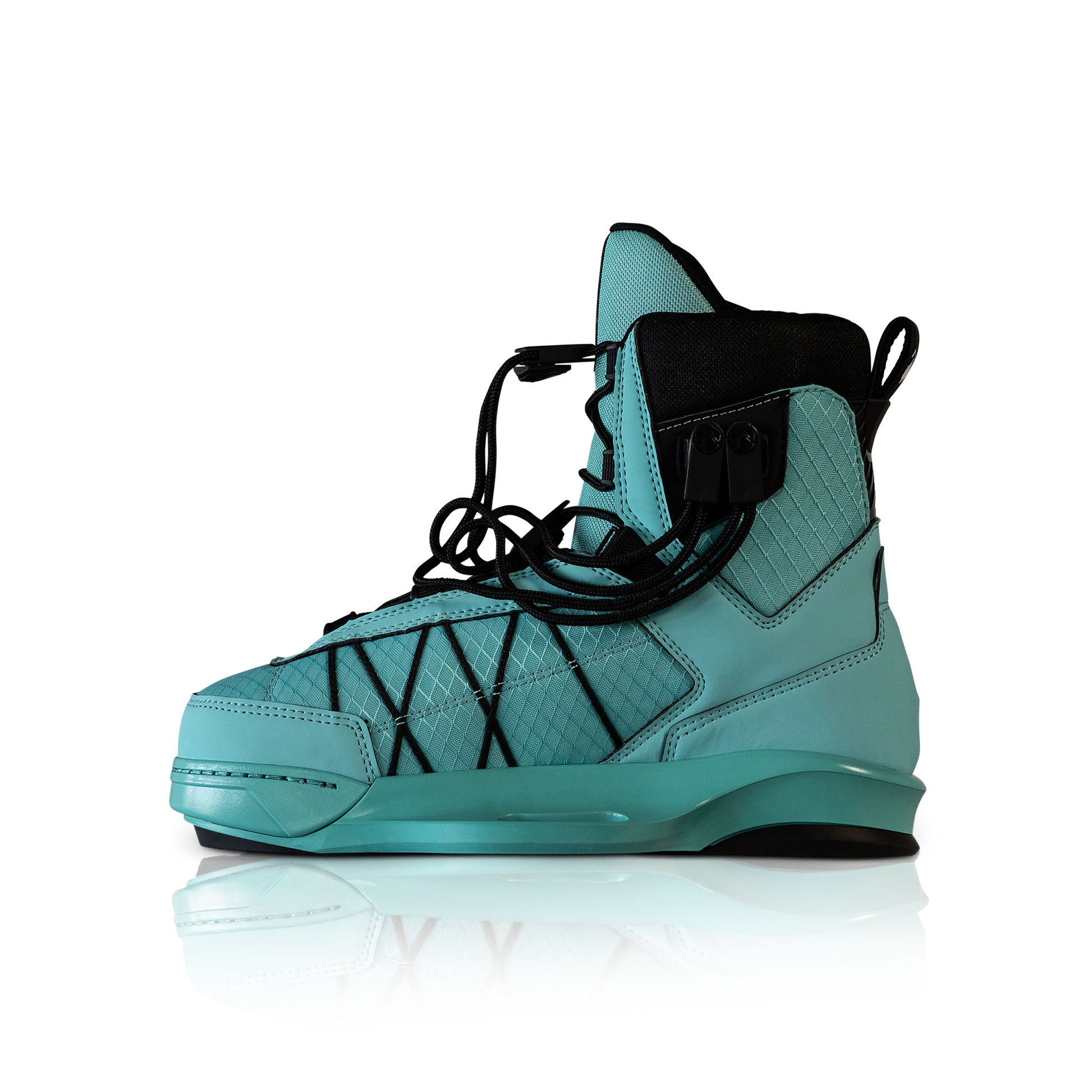 2027 Liquid Force Tao 6X Wakeboard Binding Mint — angled view showing upper cuff flex zone