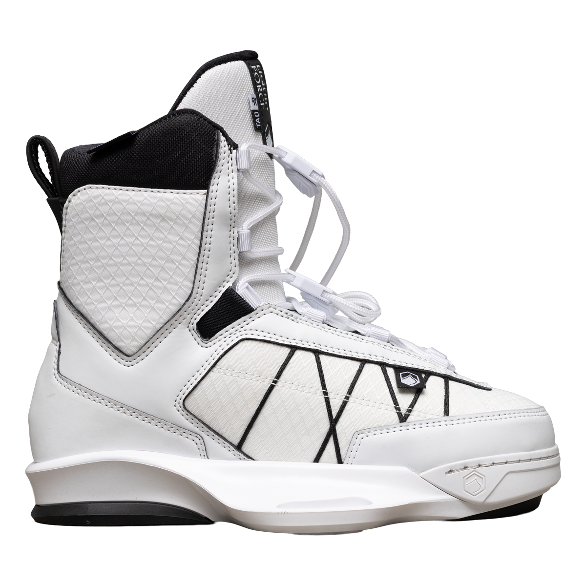 2027 Liquid Force Tao 6X Wakeboard Binding White — side profile