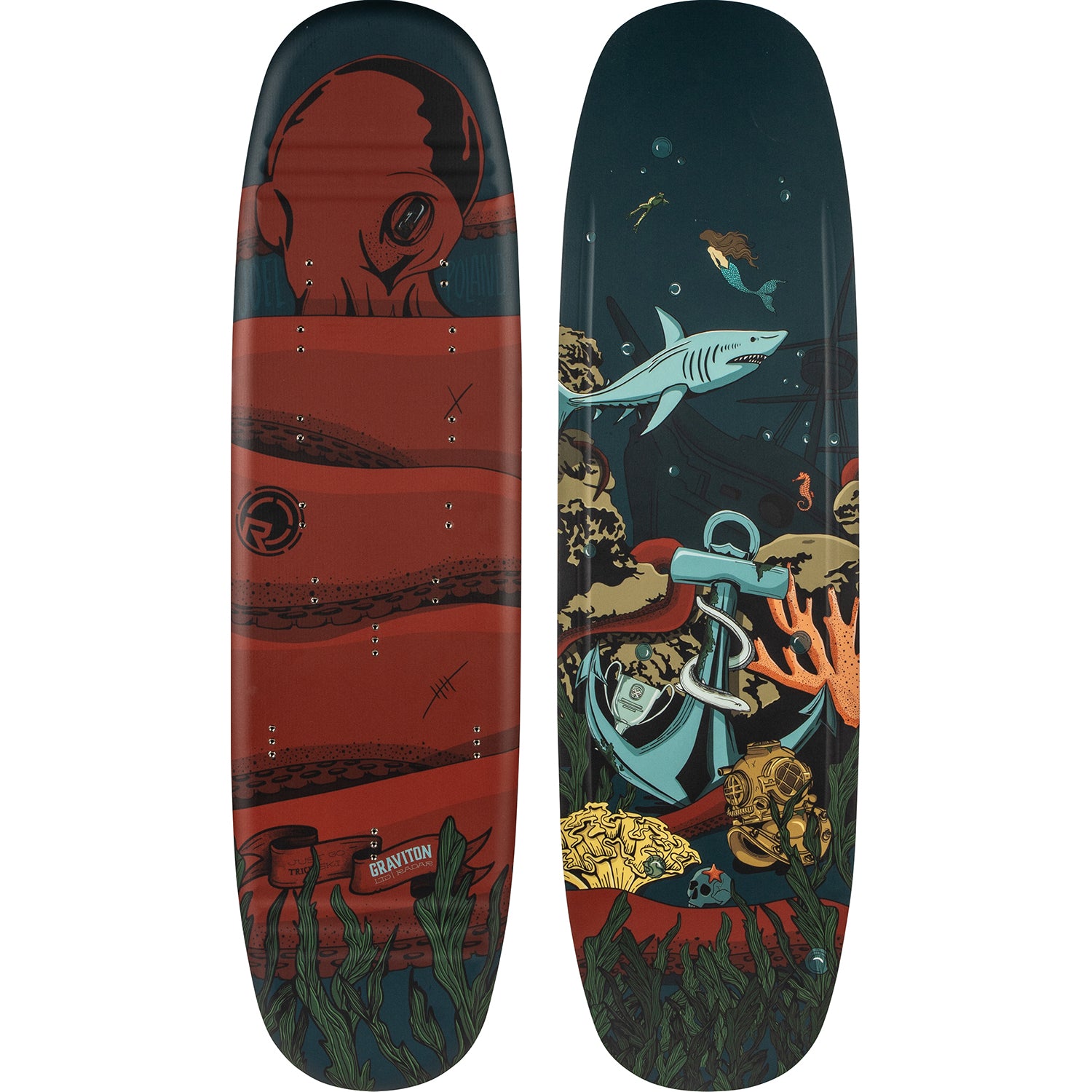 2027 Radar Graviton trick ski JP Octo Brown Joel Poland LTD — topsheet and base