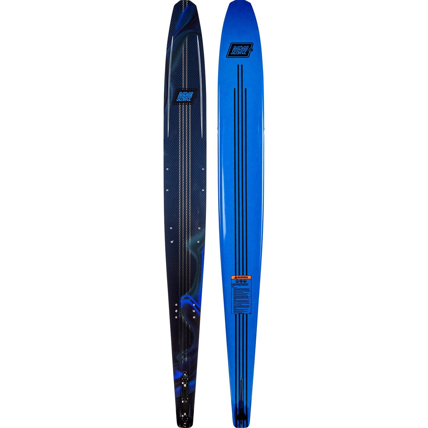2027 Radar Senate Alloy slalom ski Carbon / Royal Flash — topsheet and base
