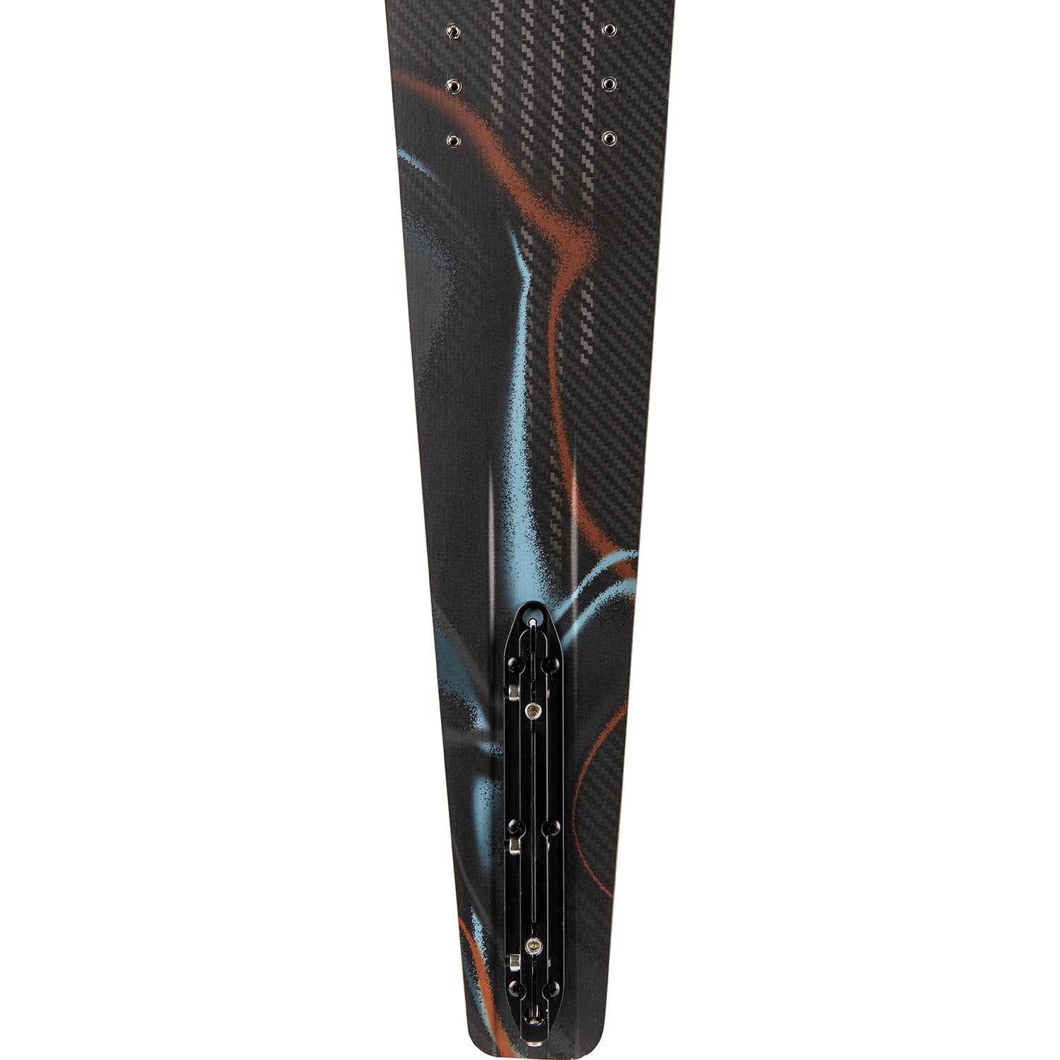 2027 Radar Senate Graphite slalom ski — True Feel Base and fin block detail