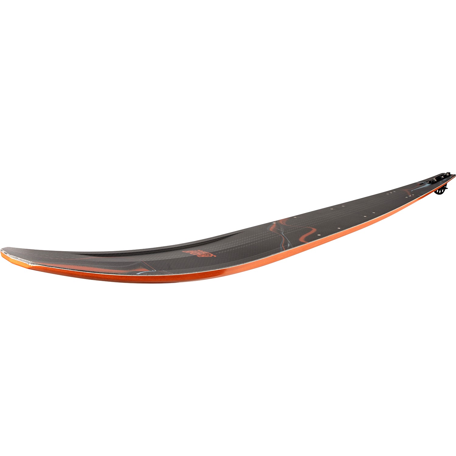 2027 Radar Senate Graphite slalom ski — side profile showing rocker line and bevel