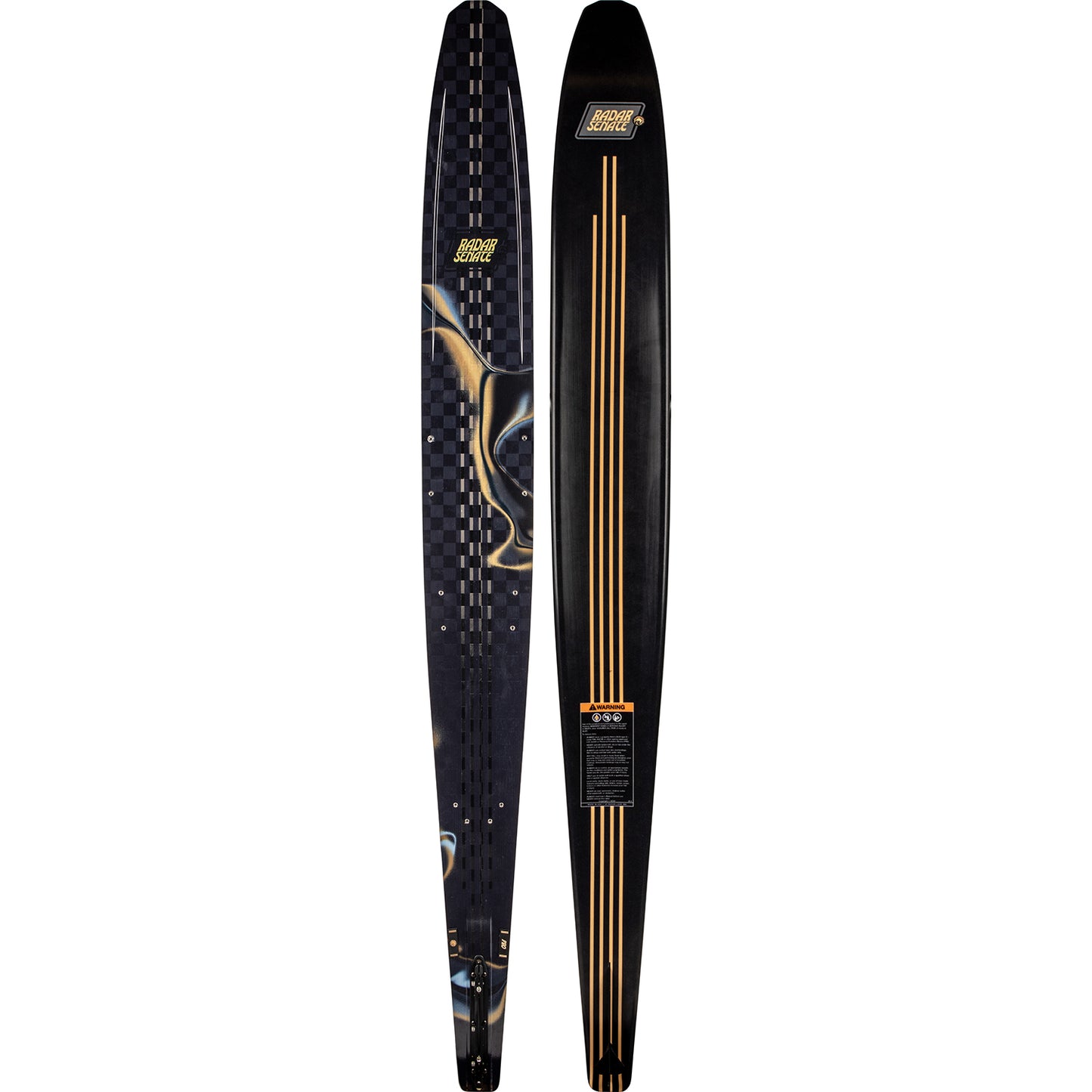 2027 Radar Senate Pro Build slalom ski Textreme / Black Flash — topsheet and base