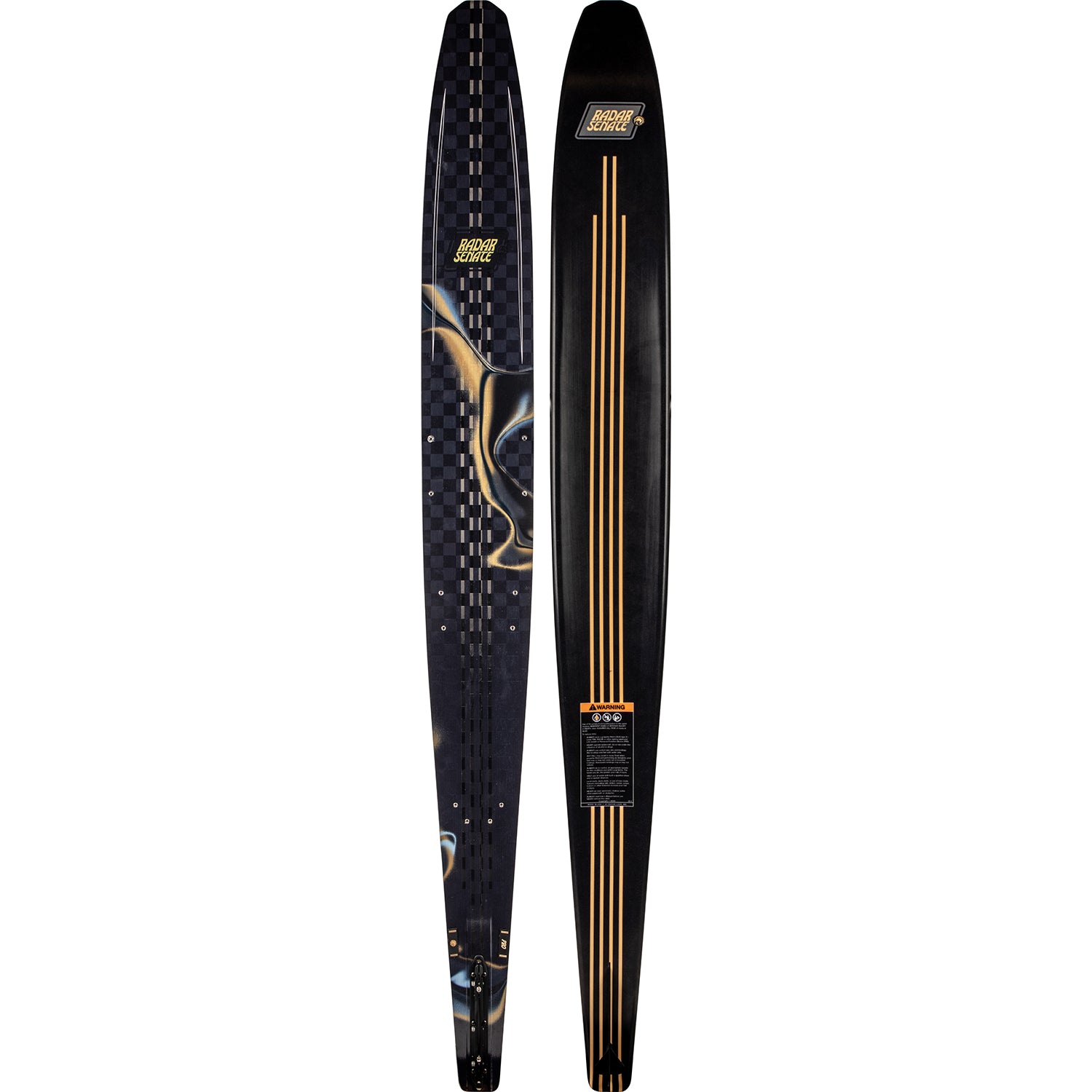 2027 Radar Senate Pro Build slalom ski Textreme / Black Flash — topsheet and base
