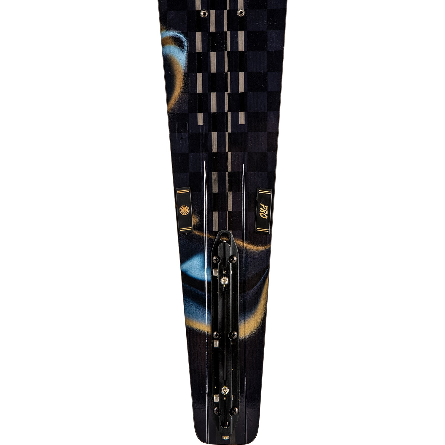2027 Radar Senate Pro Build slalom ski — True Feel Base and fin block detail