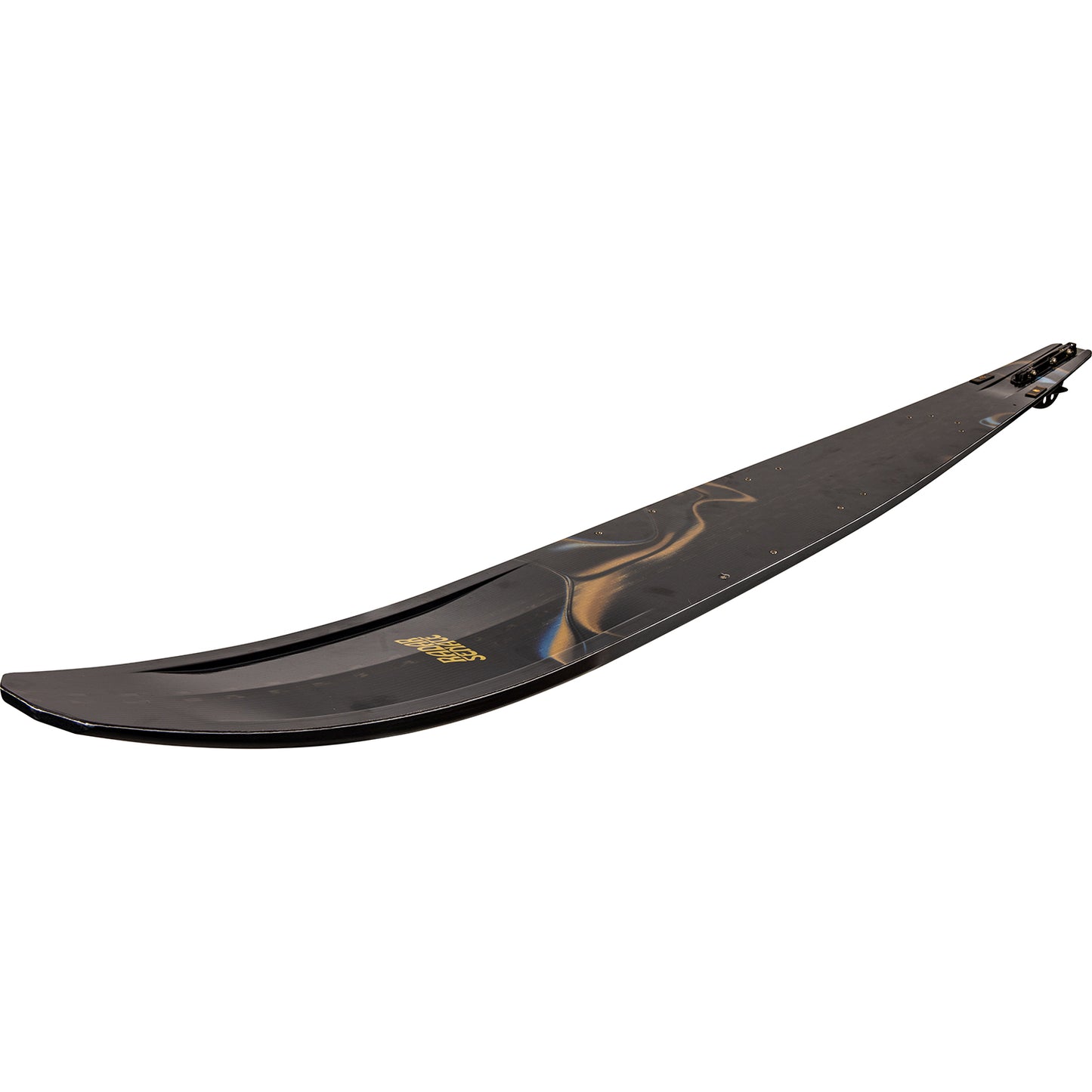 2027 Radar Senate Pro Build slalom ski — side profile showing rocker line and bevel