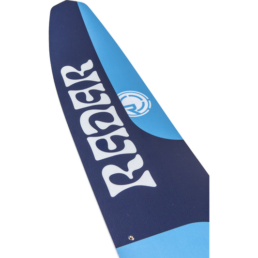 2027 Radar Session slalom ski Navy / Royal — topsheet and tip detail