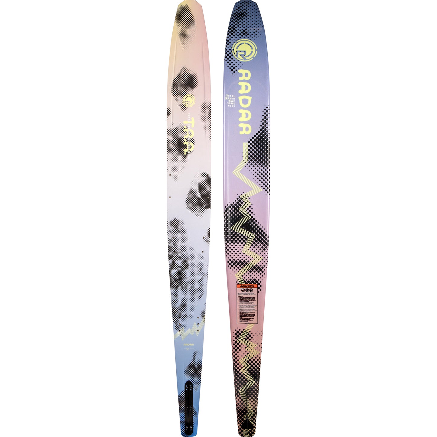 2027 Radar TRA slalom ski Sea Shell / Lavender — topsheet and base