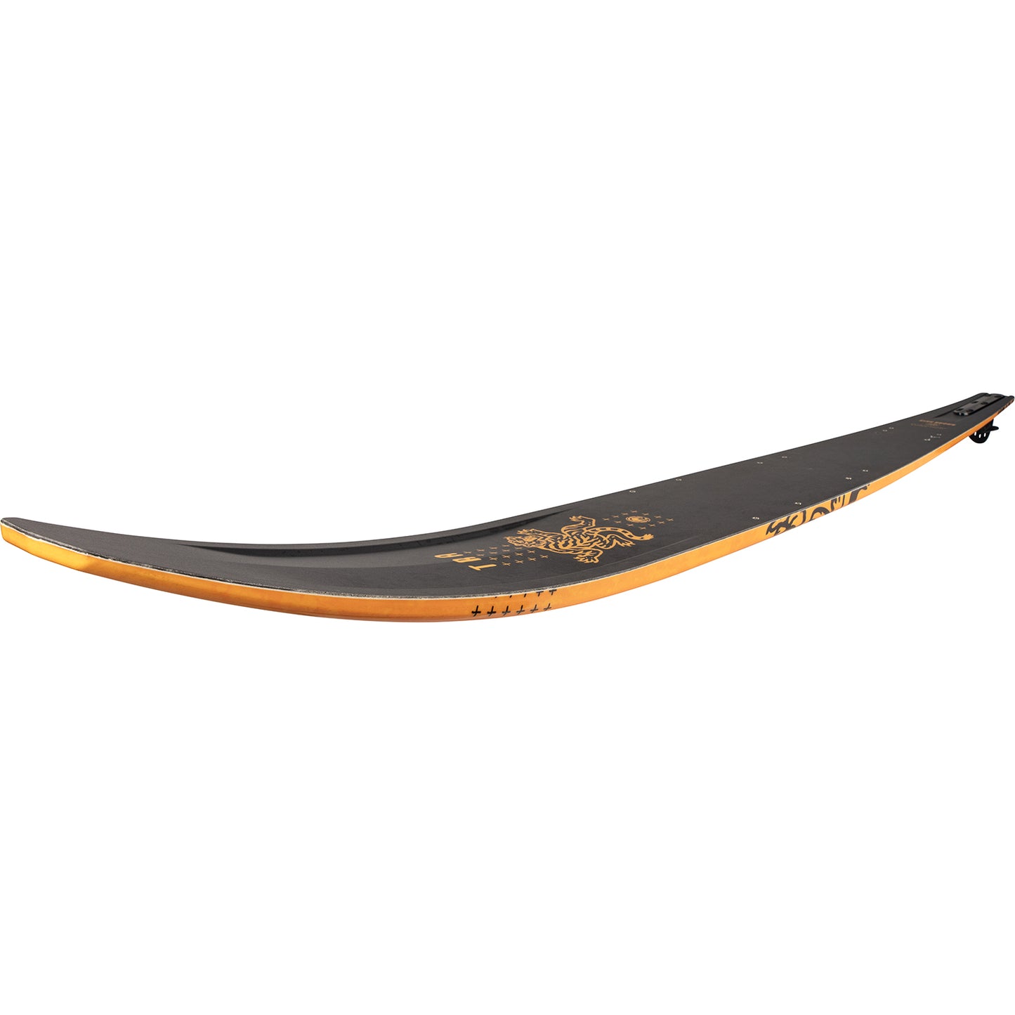 2027 Radar TRA slalom ski — side profile showing rocker line and bevel