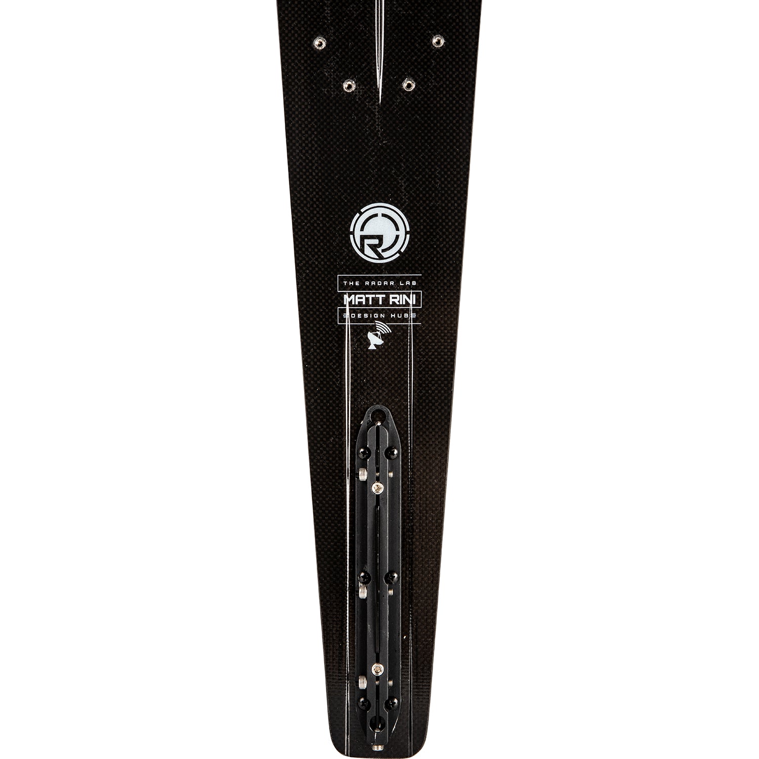 2027 Radar Vapor Lithium slalom ski — True Feel Base and fin block detail