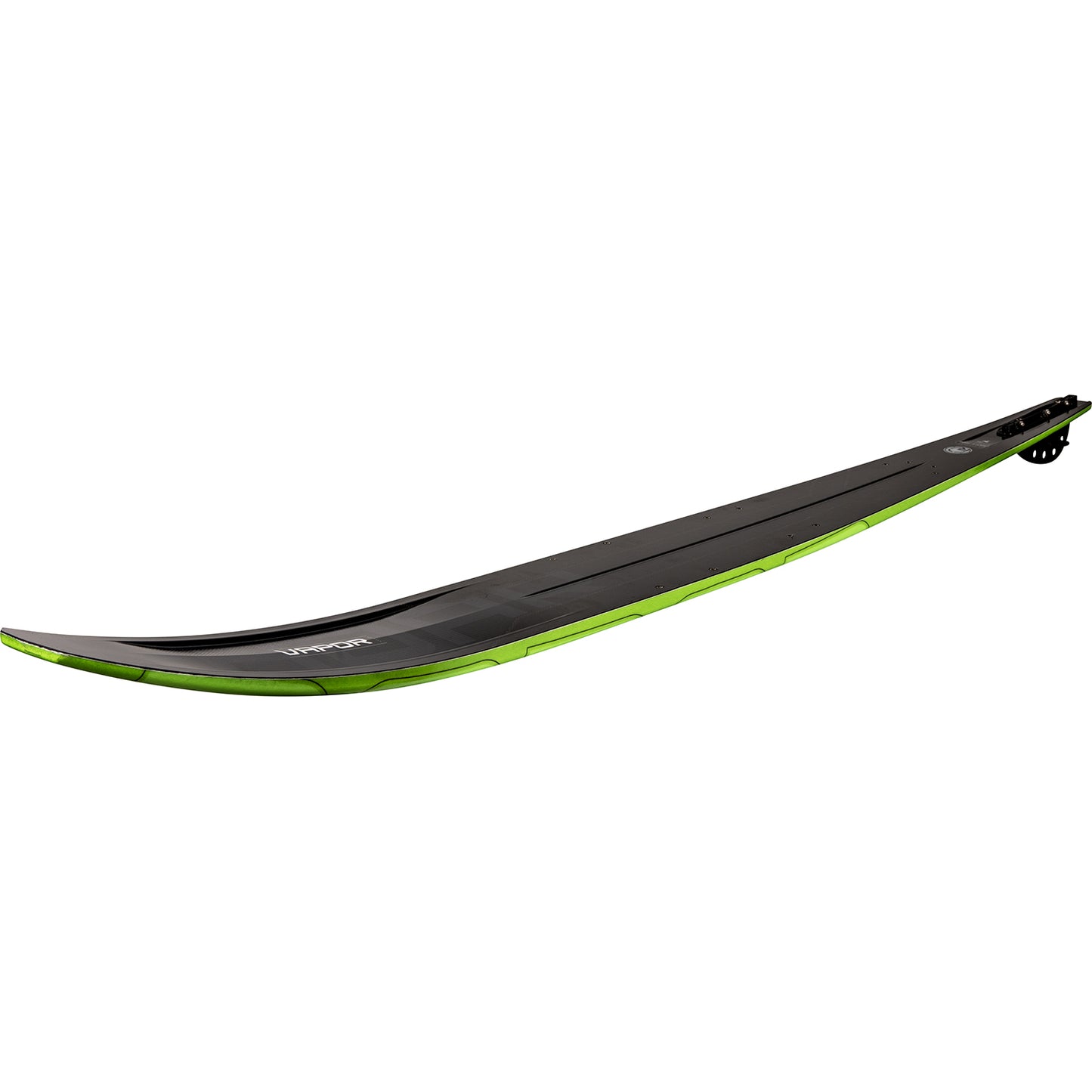 2027 Radar Vapor Lithium slalom ski — side profile showing rocker line and bevel