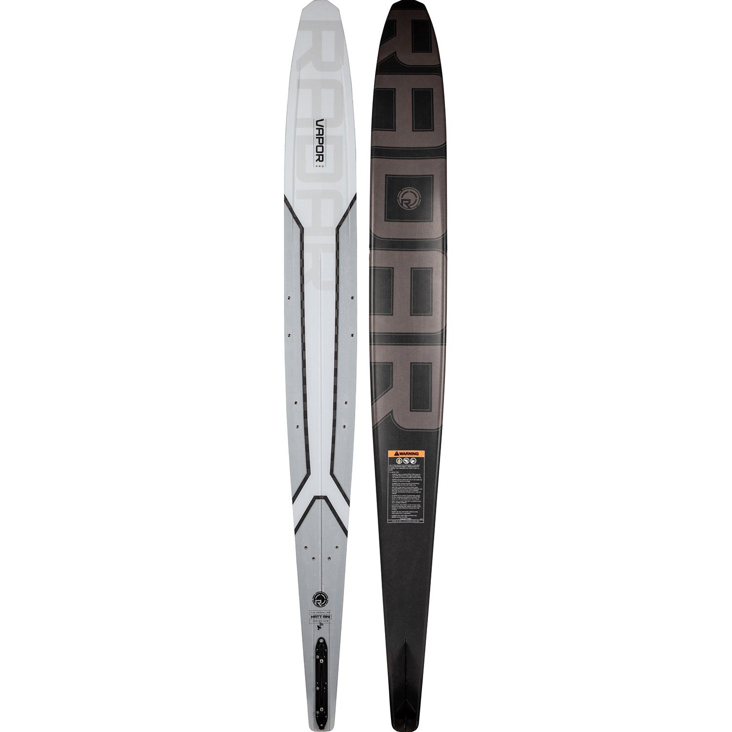 2027 Radar Vapor Pro Build slalom ski Textreme / Cloud — topsheet and base