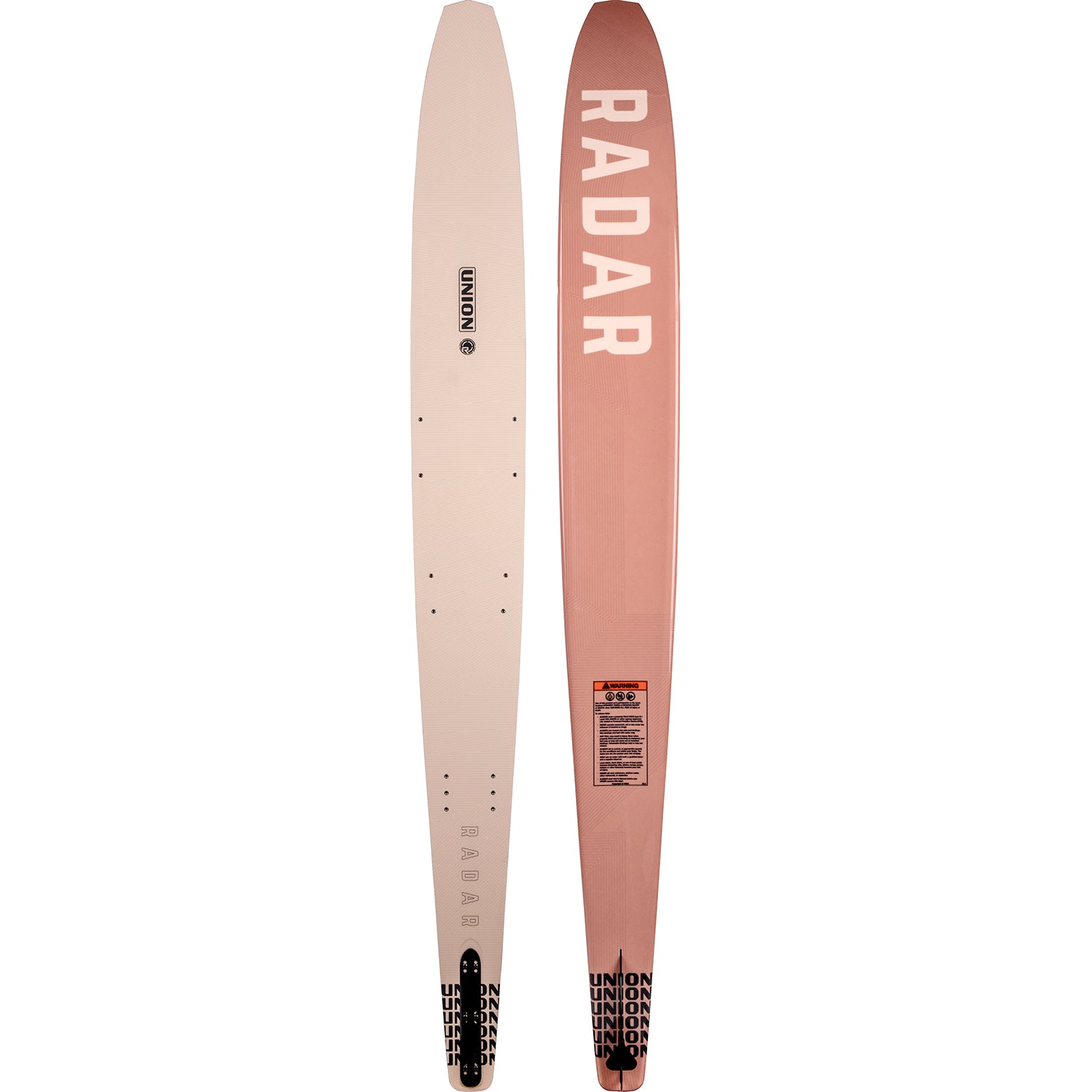2027 Radar Womens Union slalom ski Blush / Black — topsheet and base