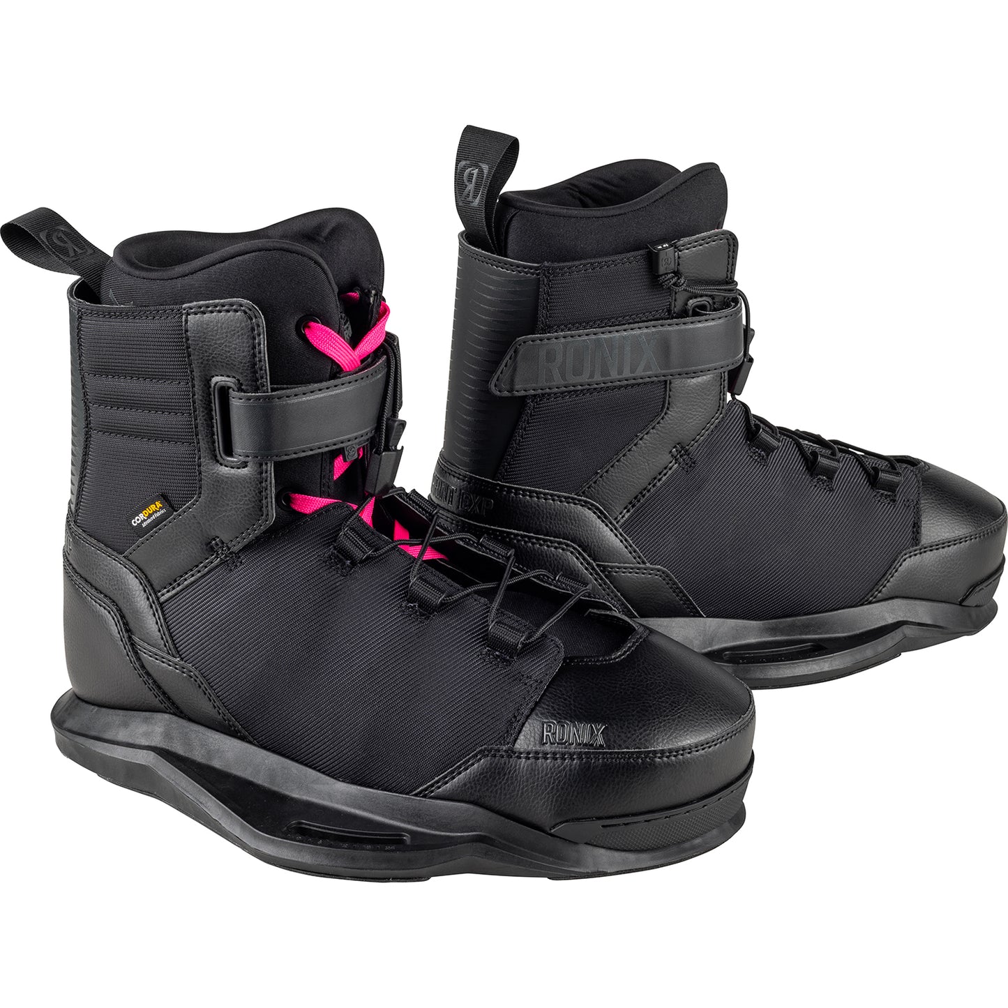2027 Ronix Footprint EXP Wakeboard Boots Nightfall — lacing and Cordura shell detail