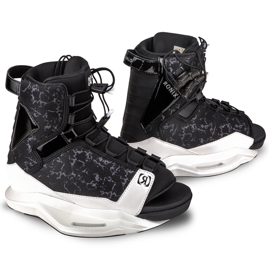 2027 Ronix Halo Womens Wakeboard Boots Pearl White / Marble — side profile