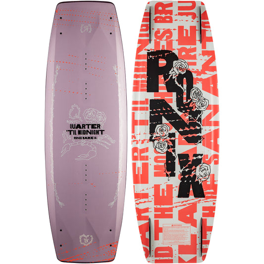 2027 Ronix Quarter 'Til Midnight Wakeboard Metallic Rose — topsheet graphic