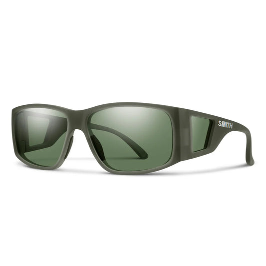 Smith Monroe Peak Matte Moss Crystal Polarized Sunglasses