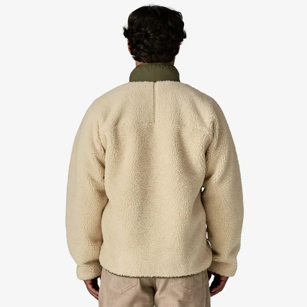 Person wearing a beige fleece jacket on a white background welcome boardstore