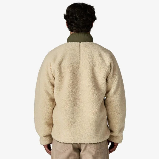 Person wearing a beige fleece jacket on a white background welcome boardstore