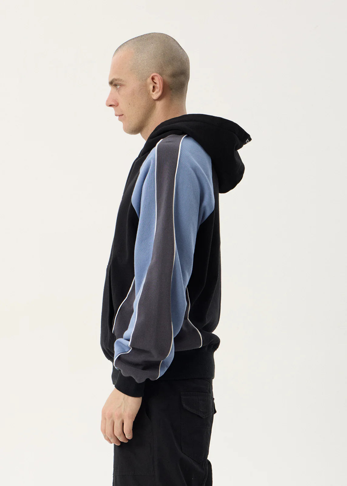 Afends Occupancy Panelled Boxy Hood - Black