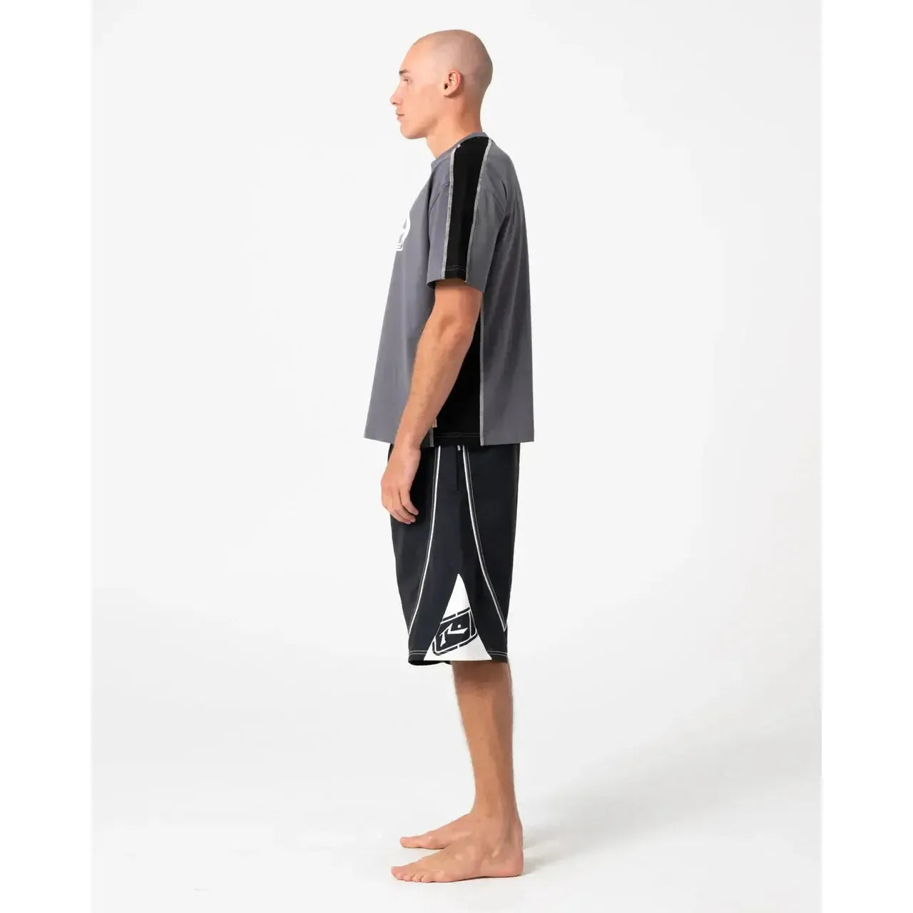 Rusty Deathroll Hybrid Waist 23 Baggy Boardshorts - Black